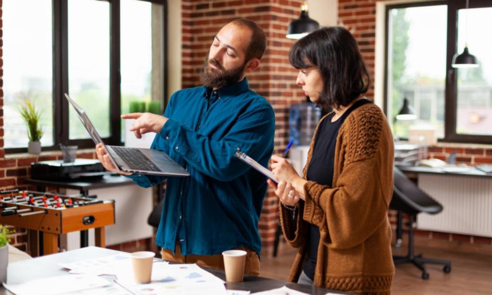 Financial data review and business planning materials