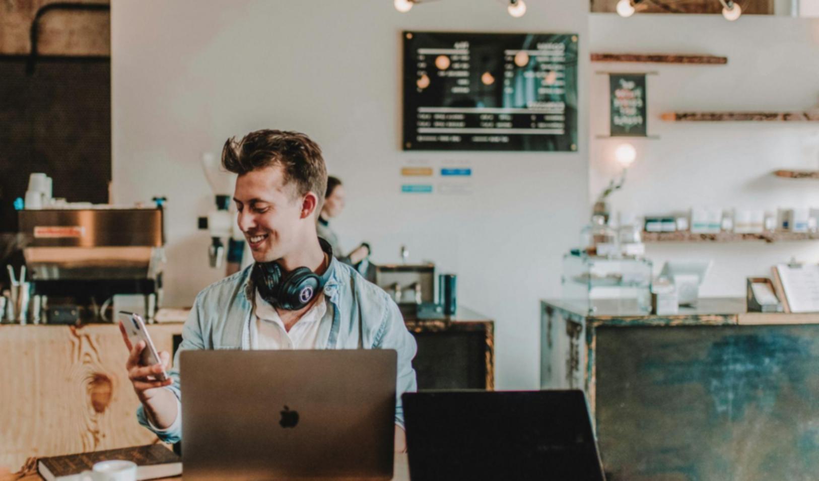 Business analysis workspace with financial documents and planning materials